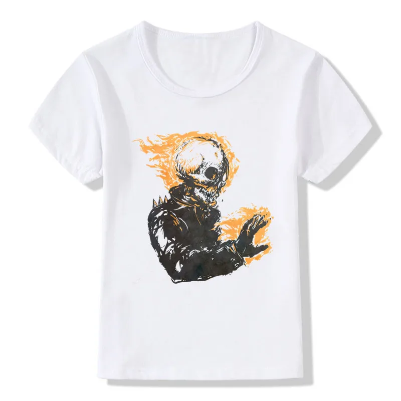 Детская футболка с рисунком из фильма Призрак райдер летняя повседневная для