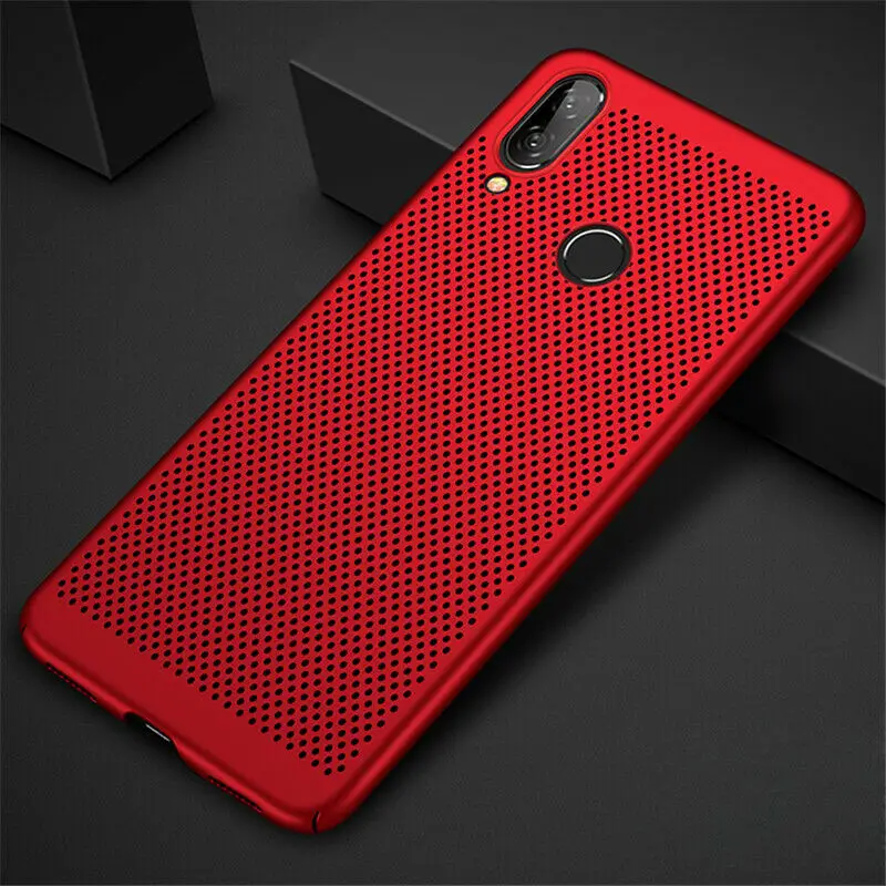 Красный Теплоотвод чехол для huawei P30 Pro P30 Lite P30 ультра тонкий жесткий ПК тонкий дышащий чехол для телефона huawei P30 - Цвет: Красный
