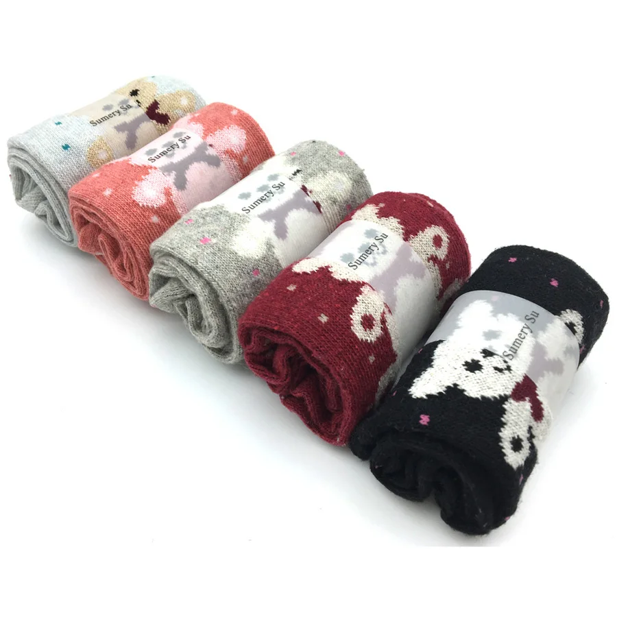 5 Pairs/Lot Socks Women Winter Wool Cashmere Comfortable Christmas Gift Ladies Girls | Женская одежда