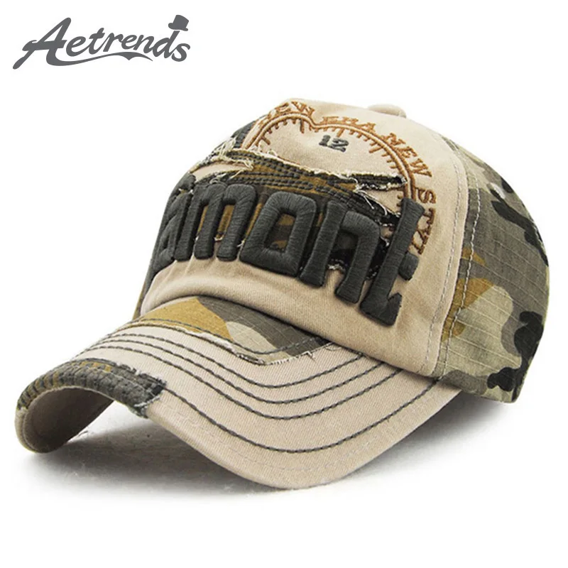 [AETRENDS] винтажная камуфляжная Бейсболка Snapback кепки s шапки для мужчин и женщин Z-3123