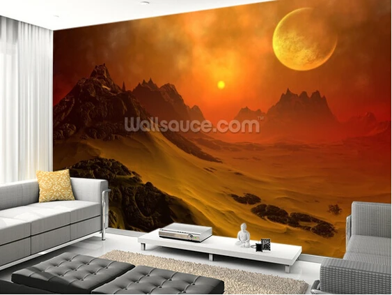 Обои на заказ для новорожденных. Фэнтези Инопланетянин 3D обои детской комнаты