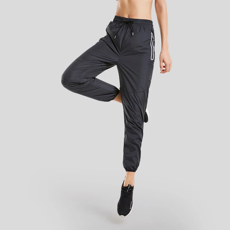 Женские штаны для йоги с карманами на молнии полная длина высокая талия