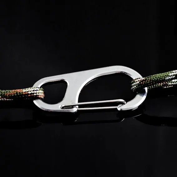 8 word buckle stainless steel multi-function composite elastic hanging hook accessories key ring fast s | Спорт и развлечения
