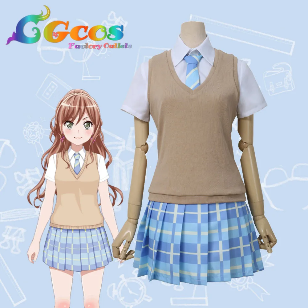 CGCOS Косплэй костюм Bang Dream! Imai Lisa платья одежда Униформа бесплатная доставка CG503 |