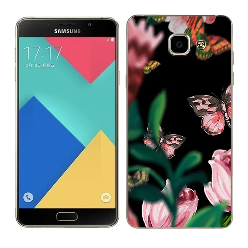 Чехол для Samsung Galaxy A7 (2016) A710 A710F Мягкий Силиконовый ТПУ чехол телефона Модный с