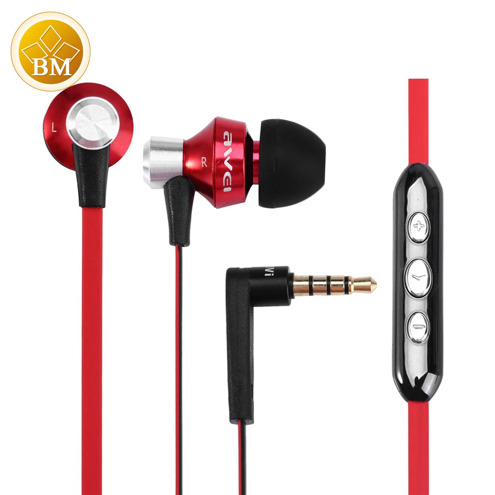 AWEI S950vi Проводная гарнитура 3.5 мм Jack Шум снижение вкладыши наушники с микрофоном 1.2