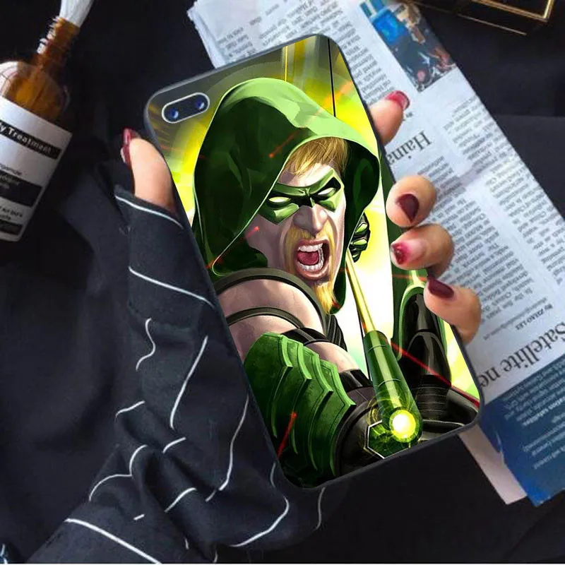Чехол для телефона Зеленая Стрела, мягкий чехол для iphone 8 7 Plus X 6 6 S XS Max xr SE 10 5 5S, крутой дизайн, силиконовый чехол для мобильного телефона