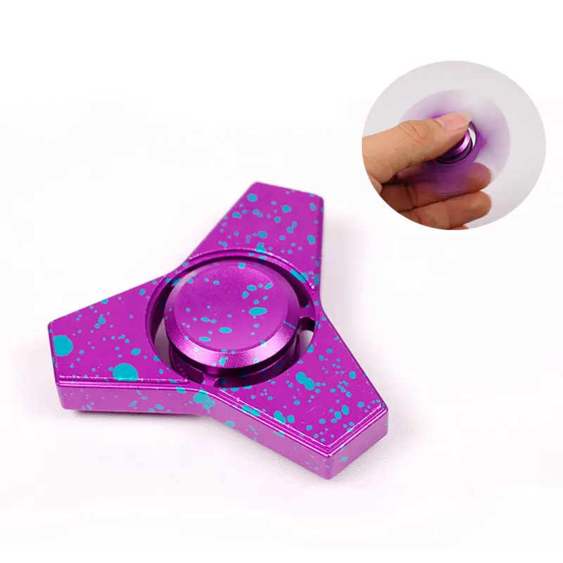 EDC Игрушечные лошадки Tri Spinner Непоседа игрушки узор ручной Радуга Спиннеры стресс