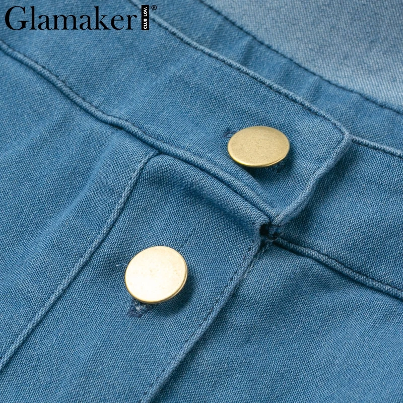 Glamaker, джинсовое, тонкое, с вырезом, миди, сексуальное платье, для женщин, летнее, с бантом, элегантное платье для вечеринки, женское, длинное, с открытой спиной, облегающее, джинсовое платье