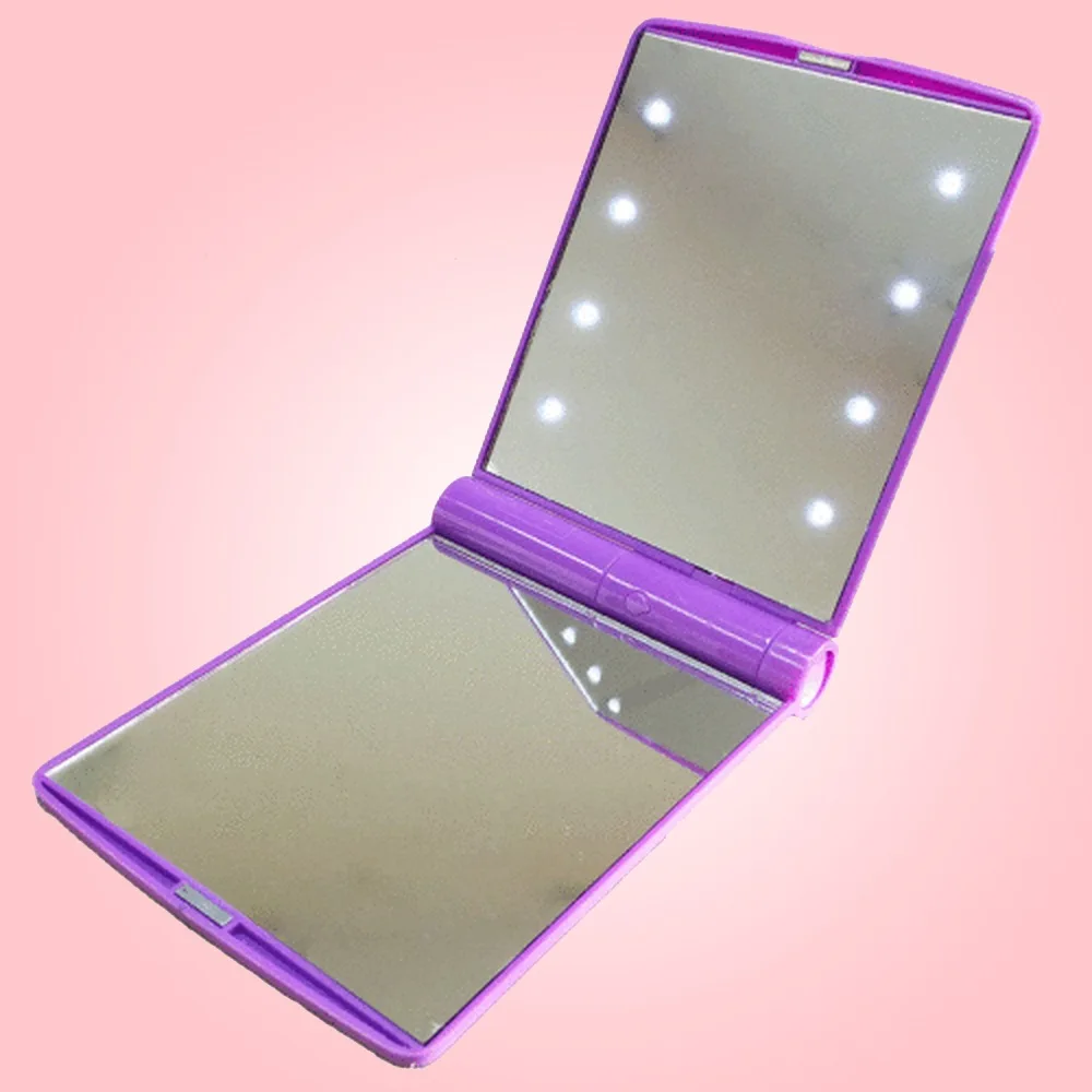 Двухстороннее складное зеркало для туалетного столика светодиодный светильник