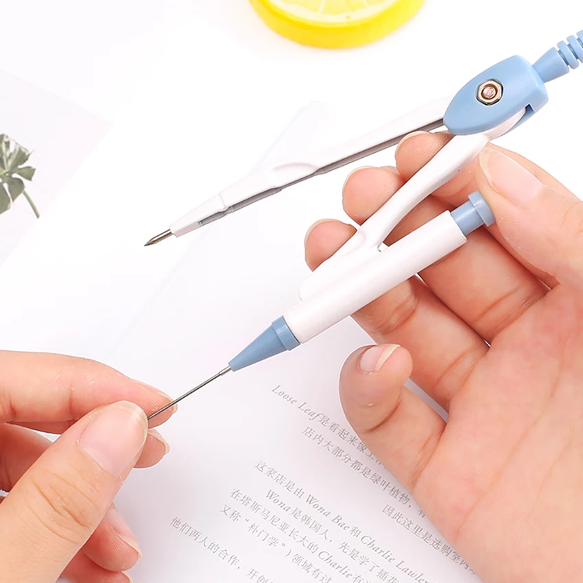 

Cute Kawaii Aihao Geometric Brass Compass Math Set Drafting Tools School Supplies Stationery