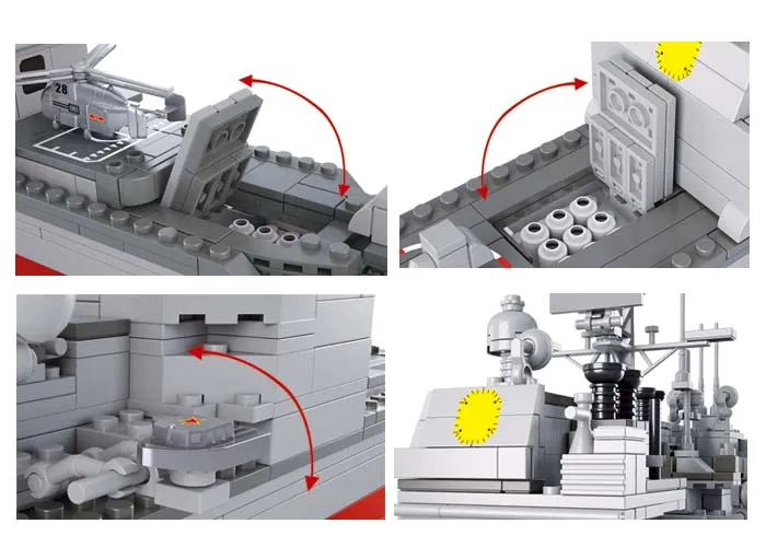 Sluban Военная Униформа серии армия ВМФ корабль Модель Строительство Конструкторы