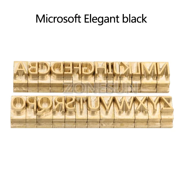 Uppercase MEB ZONESUN T Тип Гибкие буквы, CNC гравировальная форма горячего тиснения фольги машина, номер, алфавит, символ настройки шрифт для формы - Цвет: Uppercase MEB