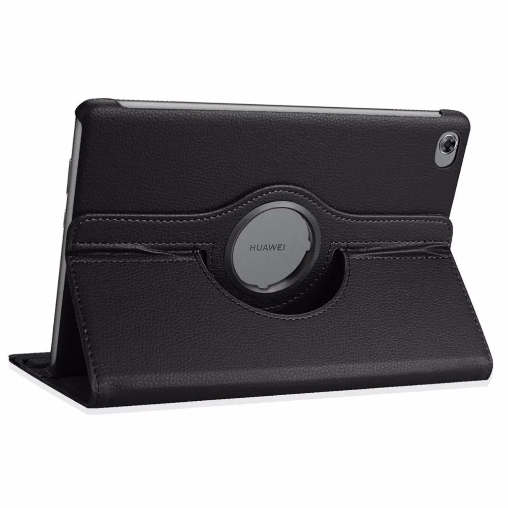 360 Rotating Case For Huawei MediaPad M5 Lite 10 Case BAH2-W09/W19/L09 10.1'' Tablet Smart Auto Sleep / Wake Stand Leather Cover