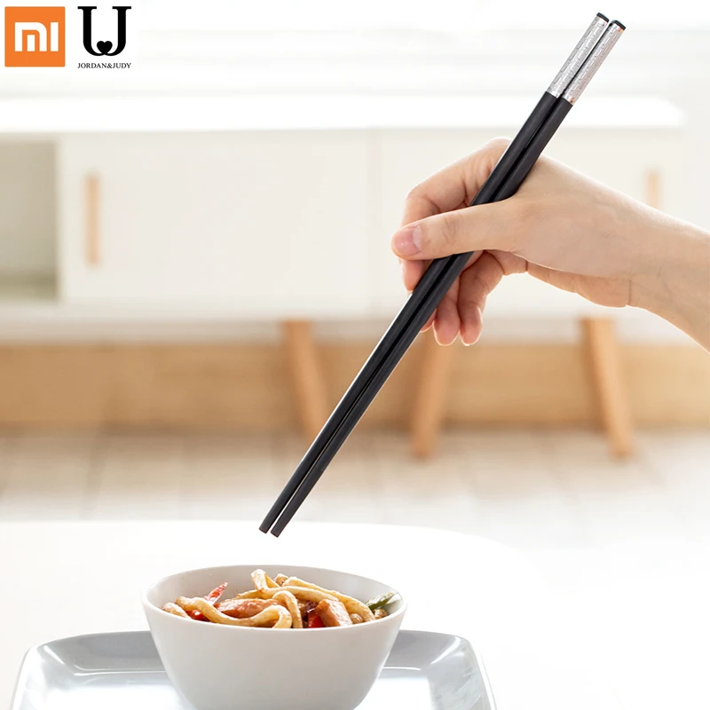Xiaomi Chop палочки китайские медные покрытые рельефные для еды безопасные и