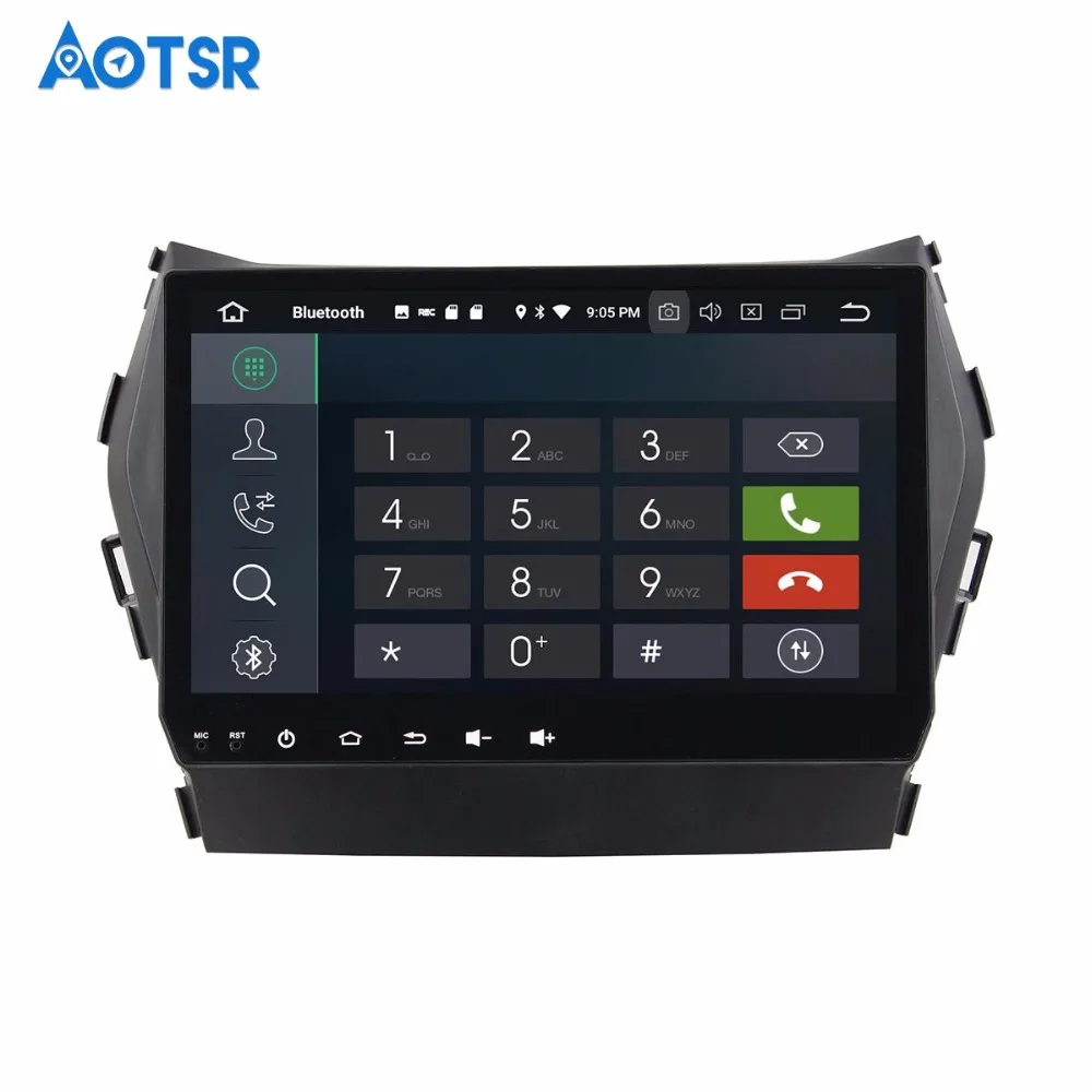 9 дюймов Android 7 1 8 0 Автомобильный GPS навигатор мультимедийный для Hyundai Santa Fe IX45 2013 2014