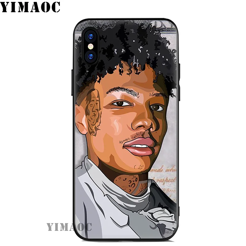 YIMAOC рэпер певец Blueface Мягкий силиконовый чехол для iPhone 11 Pro Xr Xs Max X или 10 8 7 6 6S Plus 5 5S SE