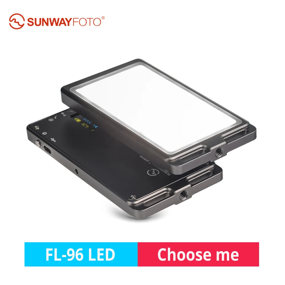 SUNWAYFOTO FL 96 перезаряжаемый светодиодный видео светильник Би Цвет фотографии ing для