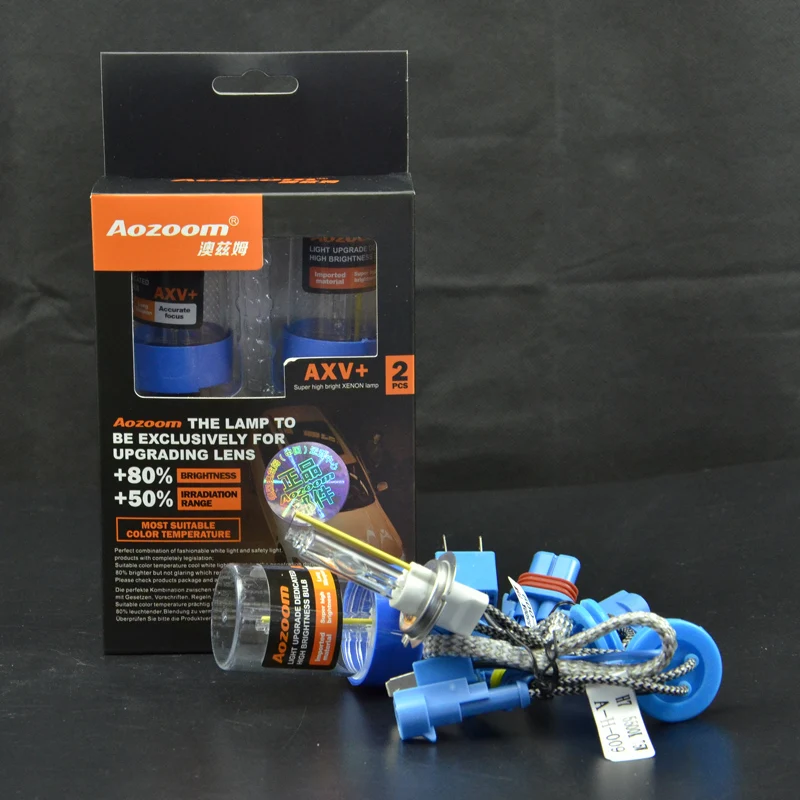 Aozoom HID AXV + Bulb12V75W ксеноновая лампа 5500K H1 H7 H11 9005 9006 9012 модели используемые для Авто