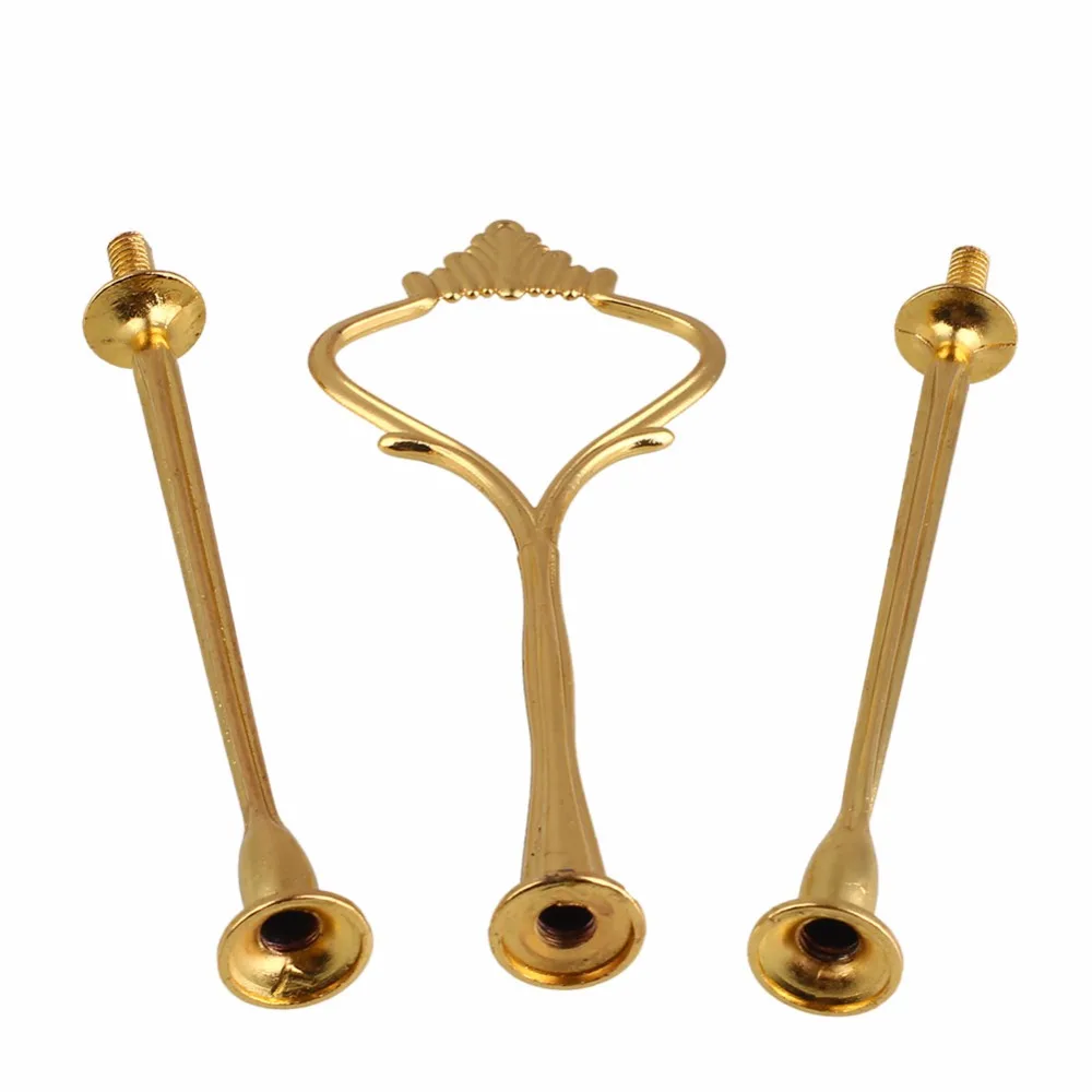3 Tier Crown Metal Cupcake Cake Plate Stand Fitting Wedding Birthday Party Gold | Дом и сад