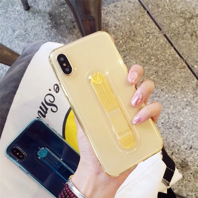 Силиконовый чехол для iphone 6 s S Plus XS Max XR с кольцом и подставкой 8 7 5s SE 5 X|Бамперы| |