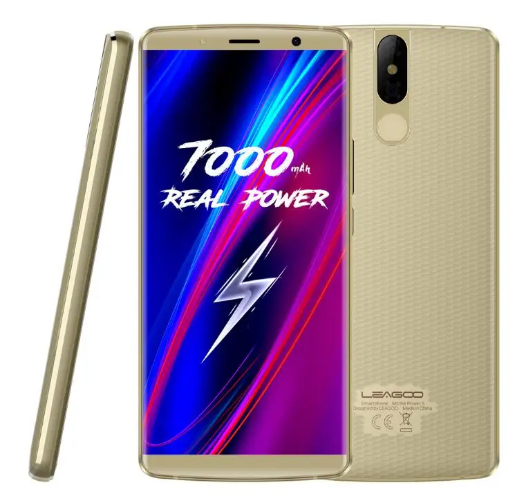 LEAGOO Мощность 5 99 &quotFHD + Helio P23 MTK6763 Восьмиядерный Android 8 1 6 ГБ 64 GB 13MP двойной камеры