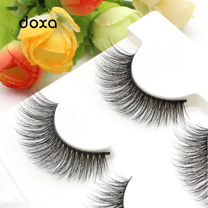Три пары 3D химический накладные ресницы из искусственных волокон взрыв