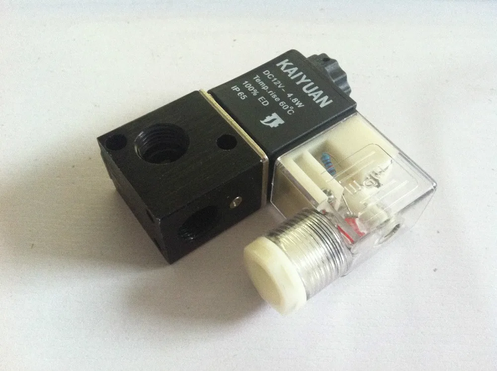 1x 3V1 08 12 V/24 V DC 110 V/220VAC 3 порта 2Pos 1/4 &quotBSP нормально закрытый соленоидный воздушный