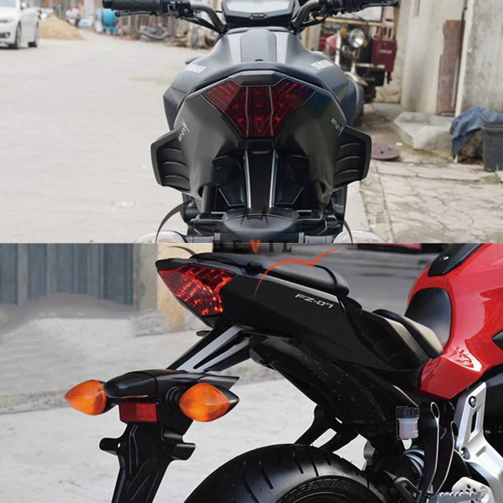 

For YAMAHA MT-07 FZ-07 MT-25 MT-03 YZF R3 R25 2014-2017 Integrated LED Tail Light Turn signal Assembly Motorcycle Accessories
