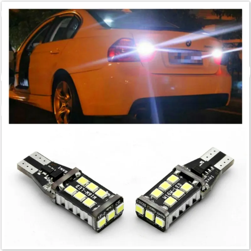 Для BMW X5 X3 X6 E46 E39 E38 E90 E60 E36 F30 E34 F10 F20 E92 E91 E53 E87 м M3 T15 светодиодный Canbus обратный