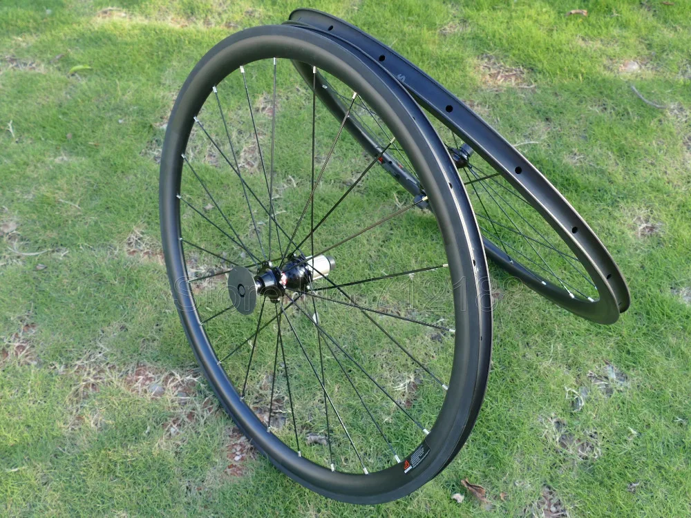 New Full Carbon Road Bike Racing Bicyle Clincher Wheelset Basalt Brake Side Wheel Rim Depth 38mm 20.5mm 23mm 25mm Width | Спорт и