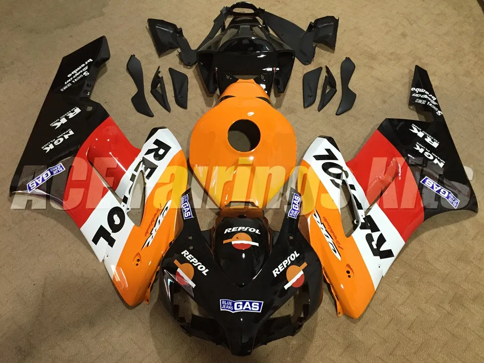 ABS полный обтекатель комплект подходит для Honda CBR1000RR 04 05 Обтекатели мотоциклетные части CBR 1000 RR 2004 2005 repsol Лидер продаж