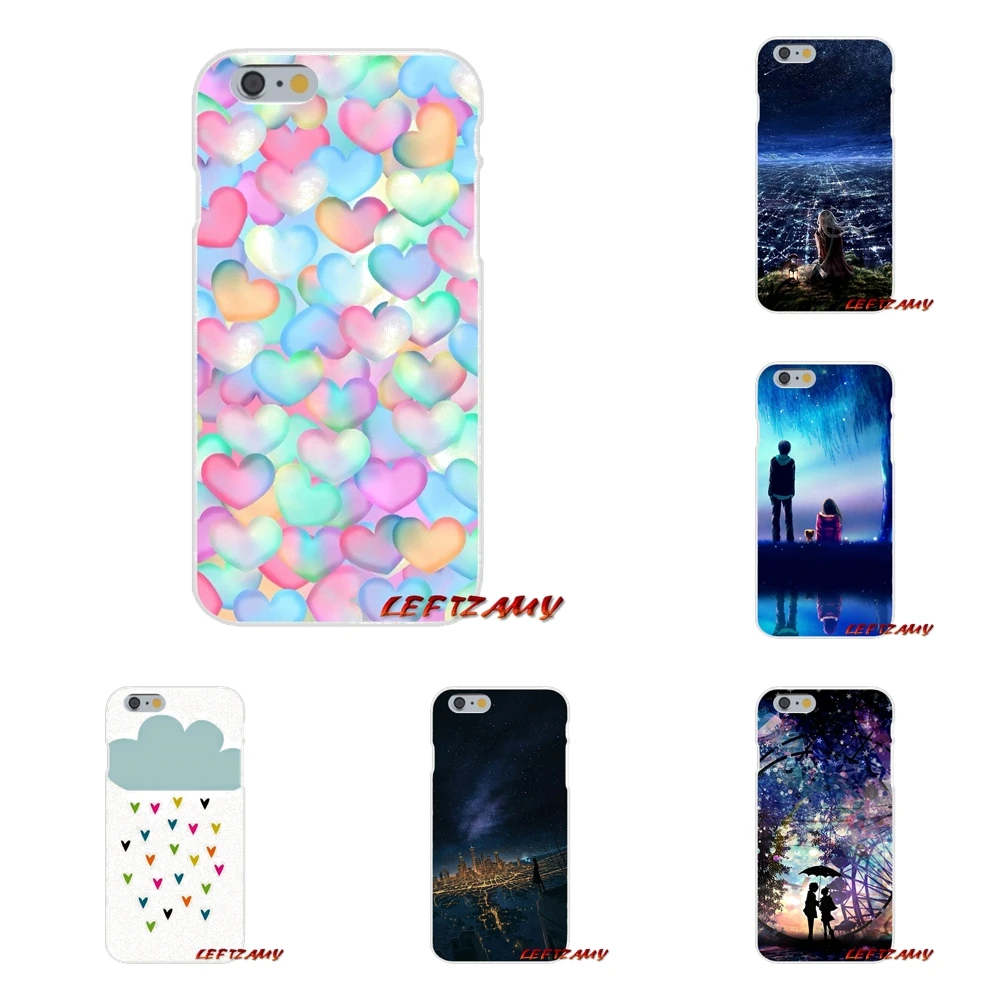 Красочные иллюстрации Любовь Дизайн Аксессуары телефон чехлы для iPhone X 4 4S 5 5S 5C SE 6