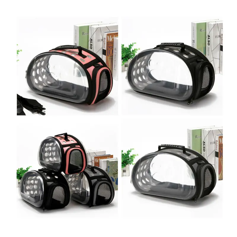 Собака Кошка переносная клетка пластик складной щенок прозрачный дышащий