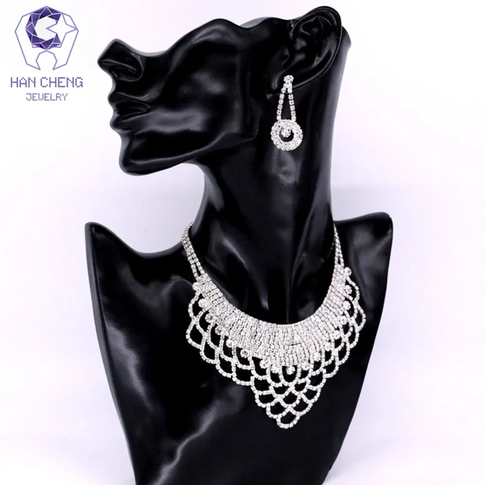 HanCheng модные рыбы детские весы полный горный хрусталь посеребренное ожерелье