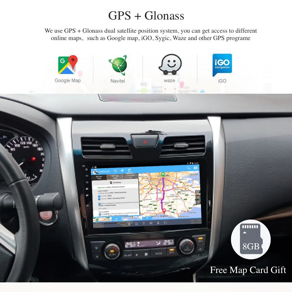 Автомобильная магнитола для Nissan Altima Teana 2013 Android gps+ ГЛОНАСС навигация головное устройство Поддержка рулевого колеса управления