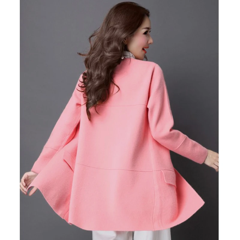 Winter Warm Thick Jacket Women Red Rose Harajuku Slim Long-sleeved Cardigan Jackets Commuter Female Models Clothing Tops | Женская