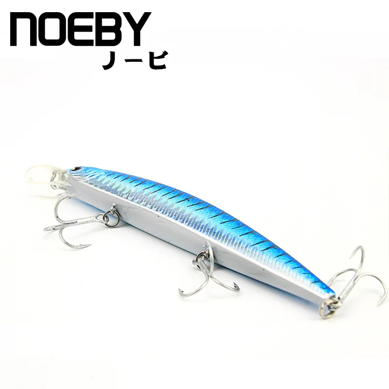 NOEBY 1 шт. рыболовная приманка 130 мм/19 г 0 8 м плавающая MINNOW VMC тройные Крючки 3D глаза