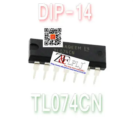 TL074CN DIP-14 TL074 рабочий усилитель новый оригинальный 50 шт./лот | Электронные