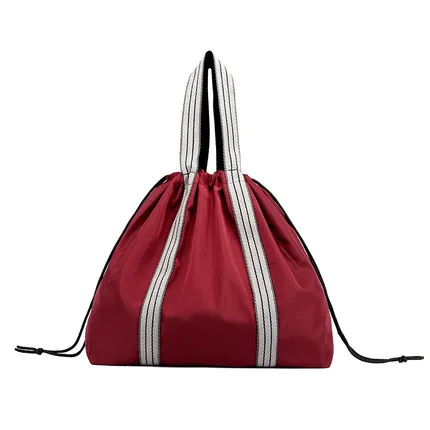 Wine Red Нейлоновый коврик для йоги, сумка для спортзала, фитнеса, рюкзак, сумка для спорта, на плечо, на шнурке, Gymtas для женщин, рюкзак Mochlia XA690WA - Цвет: Wine Red