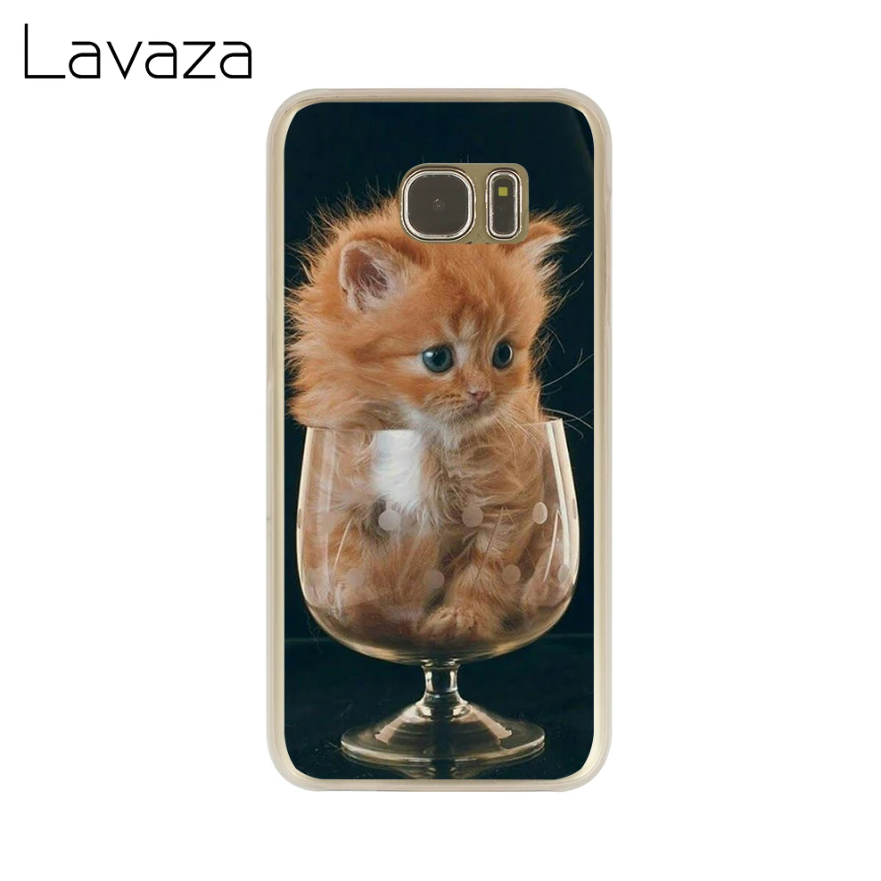 Lavaza смешного котенка кота чехол для телефона samsung Galaxy J7 J6 J5 J3 J1 J2 2018 2017 2016 2015 США ЕС