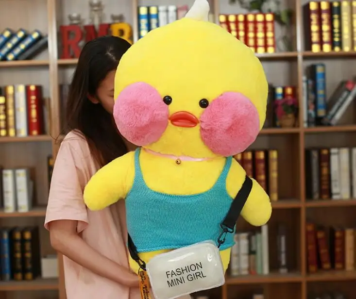 32 80 см Kawaii LaLafanfan кафе утка плюшевая игрушка мультяшная Милая Утка Мягкая кукла животные куклы детские игрушки подарок на день рождения для детей - Цвет: 32