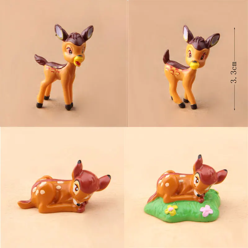 S Q Version Bambi Pvc Action Figure Toys Collection Model Toy For Home Decor Birthday Xmas Gift
