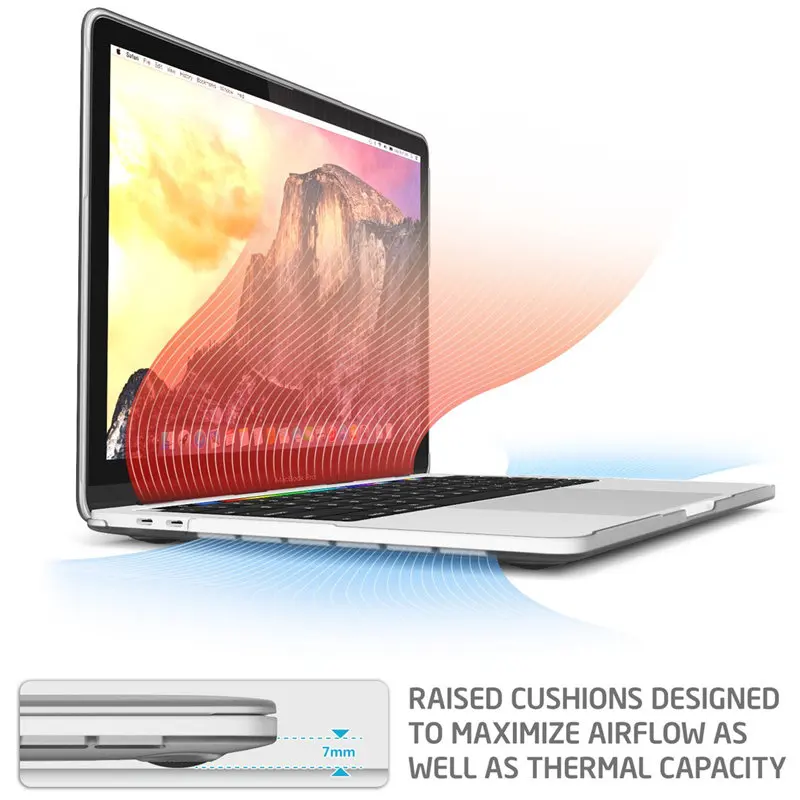 Для MacBook Pro 15 чехол с сенсорной панелью/Touch ID (2019 2018 2017 2016) A1990/A1707 i Blason тонкий жесткий