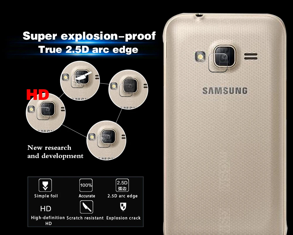 Анти Царапины заднего объектива камеры пленка из закаленного стекла для SAMSUNG GALAXY