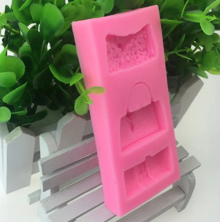 3D Силиконовая форма сумка галстук бабочка бисквитная конфетная шоколадная 10*5*1 3