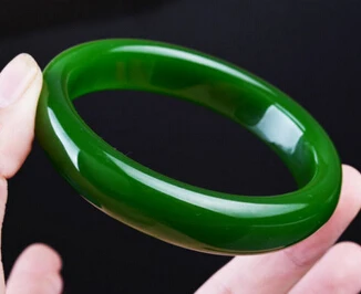 002014 натуральный Hetian зеленый JADE Jasper женский браслет jadeite китайский Изумрудный |