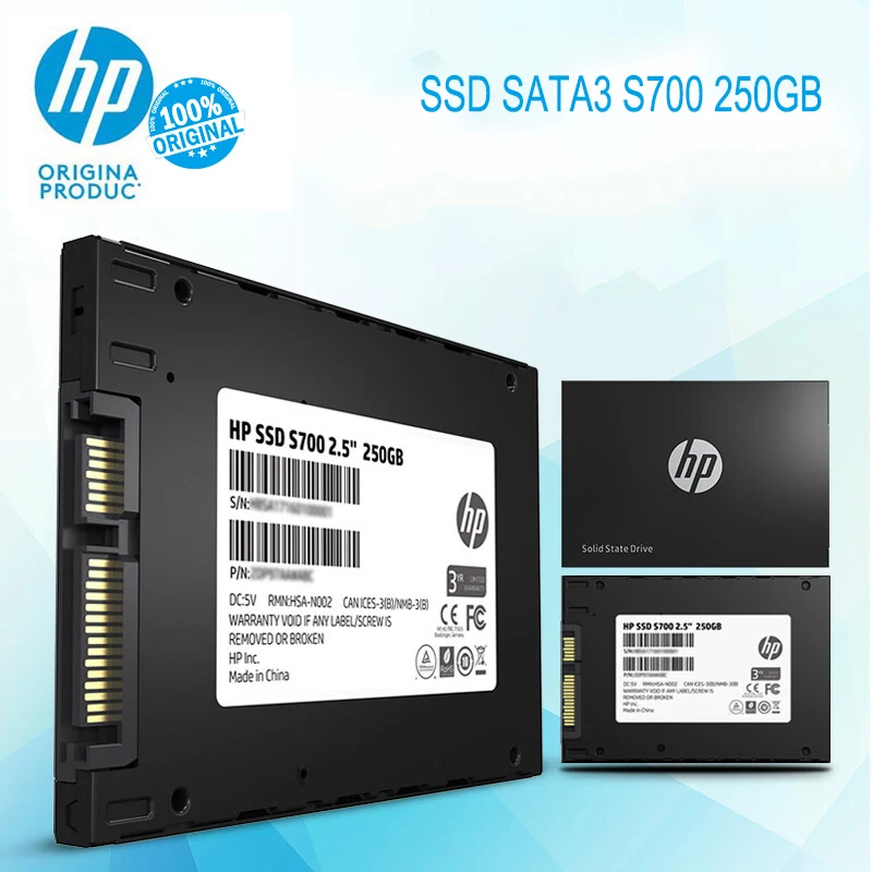 Hp SSD S700 2 5 250GB SATA3 3D NAND Внутренний твердотельный накопитель HDD жесткий диск HD для