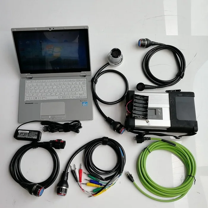 MB Star C5 SD Compact 5 с б/у планшет CF-AX2 i5 Mini SSD V12. программное обеспечение X DTS Vediamo HHT авто для Mercedes диагностический инструмент - Цвет: C5 with CF-AX2 SSD