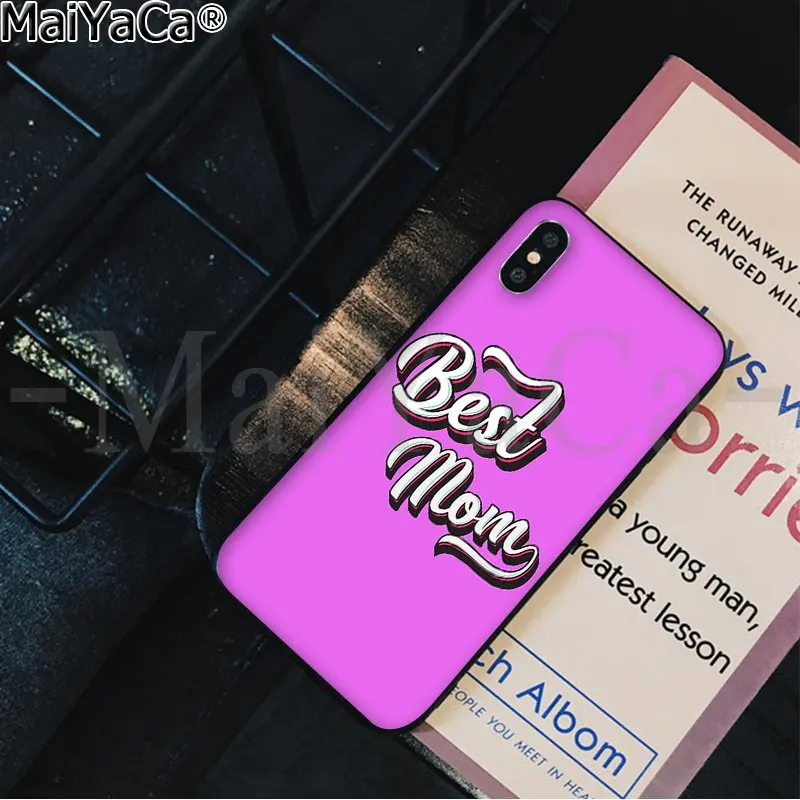 MaiYaCa лучший мама День Новинка чехол для телефона Fundas чехол для Apple iPhone 8 7 6 6S Plus X XS MAX 5 5S SE XR чехол
